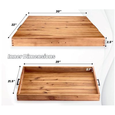 Acacia Wood Noodle Board For Gas Stovetop