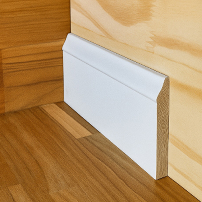 Rounded baseboard