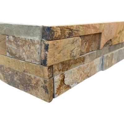 Rustic Stacked Stone Corner 6″x18″