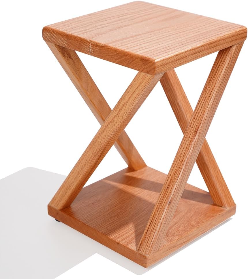 American Red Oak Wood Side Table 01
